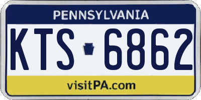 PA license plate KTS6862
