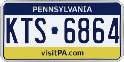 PA license plate KTS6864