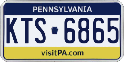 PA license plate KTS6865