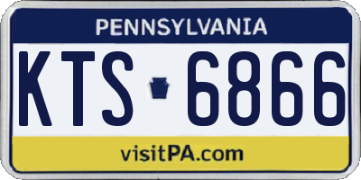PA license plate KTS6866