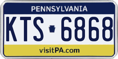 PA license plate KTS6868