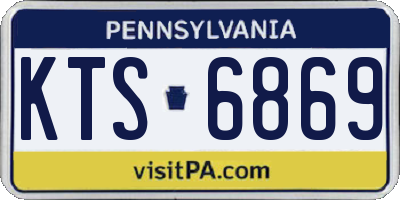 PA license plate KTS6869