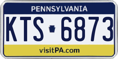 PA license plate KTS6873