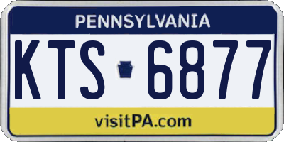 PA license plate KTS6877