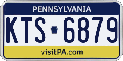 PA license plate KTS6879
