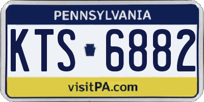 PA license plate KTS6882