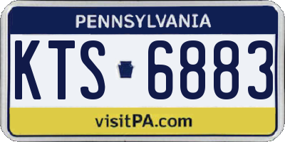 PA license plate KTS6883