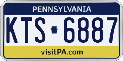 PA license plate KTS6887