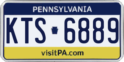 PA license plate KTS6889