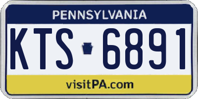 PA license plate KTS6891