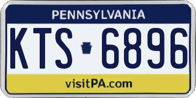 PA license plate KTS6896