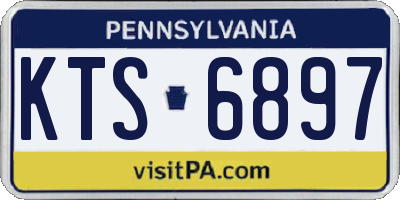 PA license plate KTS6897