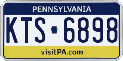 PA license plate KTS6898