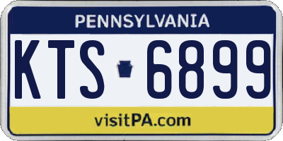PA license plate KTS6899