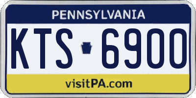 PA license plate KTS6900