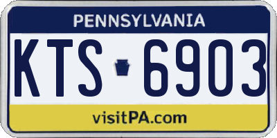 PA license plate KTS6903