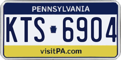 PA license plate KTS6904
