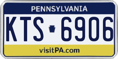 PA license plate KTS6906