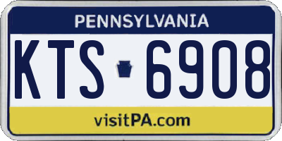 PA license plate KTS6908