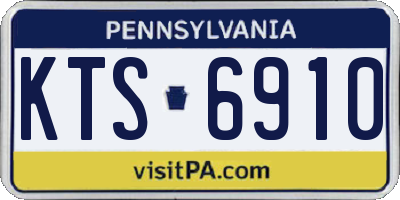 PA license plate KTS6910