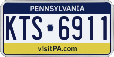 PA license plate KTS6911