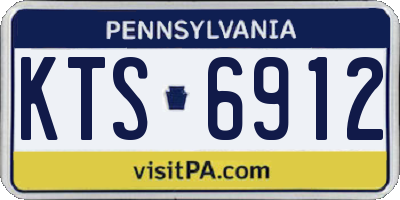 PA license plate KTS6912