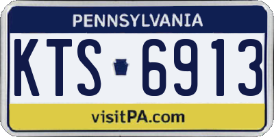 PA license plate KTS6913