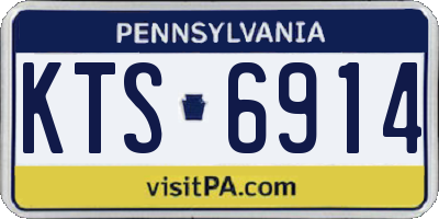 PA license plate KTS6914