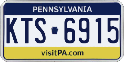 PA license plate KTS6915