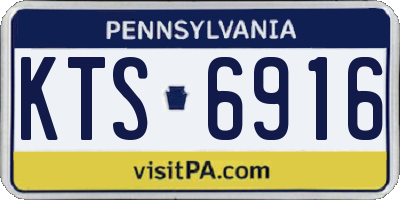 PA license plate KTS6916
