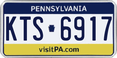 PA license plate KTS6917