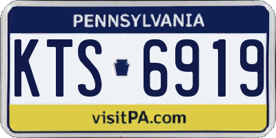 PA license plate KTS6919