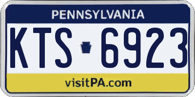 PA license plate KTS6923