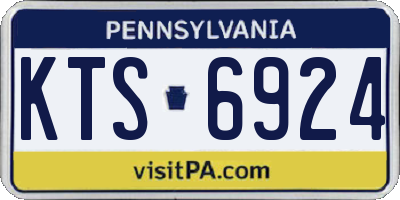 PA license plate KTS6924