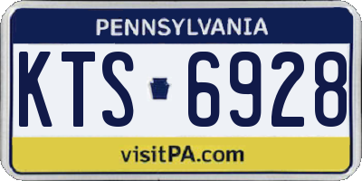 PA license plate KTS6928