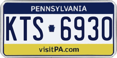 PA license plate KTS6930