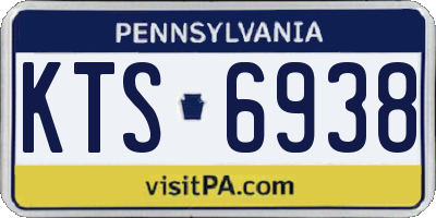 PA license plate KTS6938
