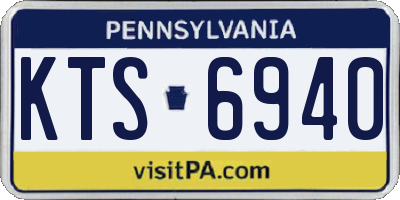 PA license plate KTS6940
