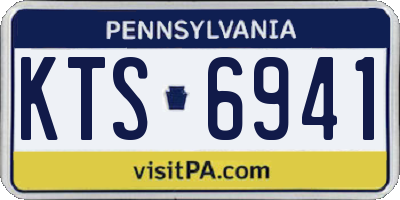 PA license plate KTS6941