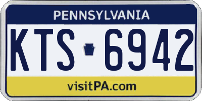 PA license plate KTS6942