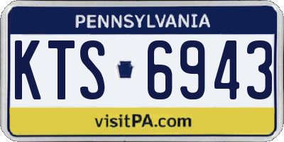 PA license plate KTS6943