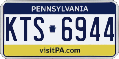 PA license plate KTS6944