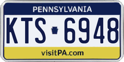 PA license plate KTS6948
