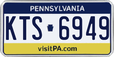 PA license plate KTS6949