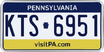 PA license plate KTS6951