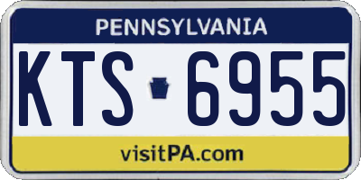 PA license plate KTS6955