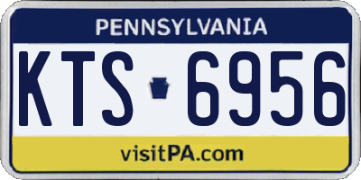 PA license plate KTS6956