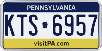PA license plate KTS6957