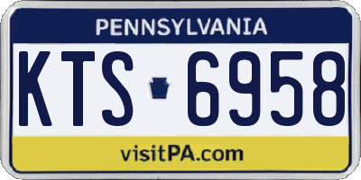 PA license plate KTS6958