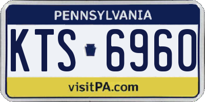 PA license plate KTS6960